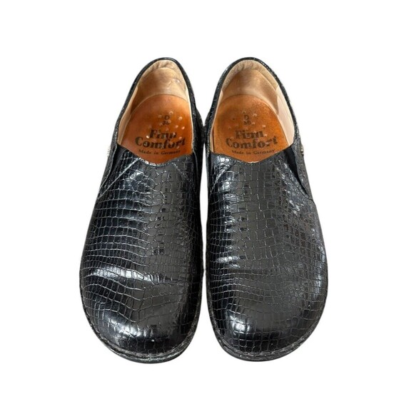 Finn Comfort Black Snakeskin‎ Clogs Size 38 Made In Germany (US 7-7.5) - Picture 2 of 9